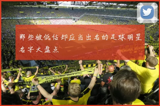 那些被低估却应当出名的足球明星名字大盘点