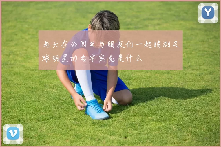 老头在公园里与朋友们一起猜测足球明星的名字究竟是什么